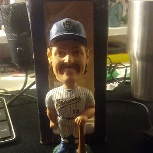 Robin Yount Hand Painted Bobble Head Doll